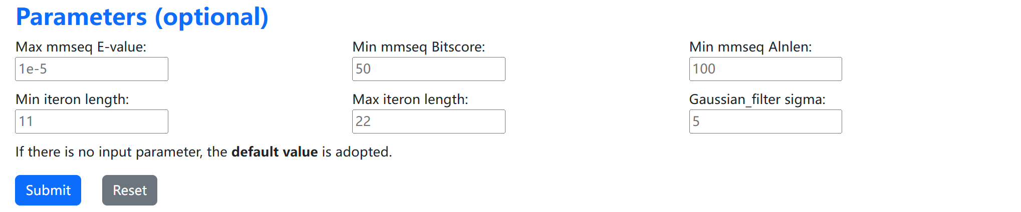 Advanced Options Configuration Interface